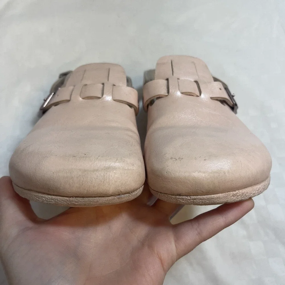 Birkenstock Kay Slingback Mules Birko-Flor Light Rose‎ Narrow A/B Kids 1 EU 32